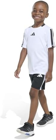 Adidas boys short sleeve soccer tee and short set