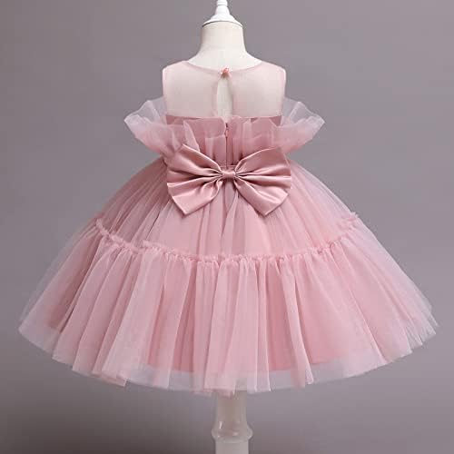 Girls Tracksuit Set Dress Kids Princess Toddler Costume Bow Patchwork Party