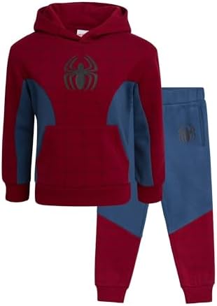 Marvel Boys 2-Piece Fleece Sweatsuit Set - Captain America Spider-Man Graphic