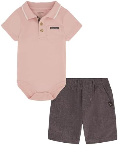 Calvin Klein Boys 2-Piece Polo Short Set Lightweight Stylish