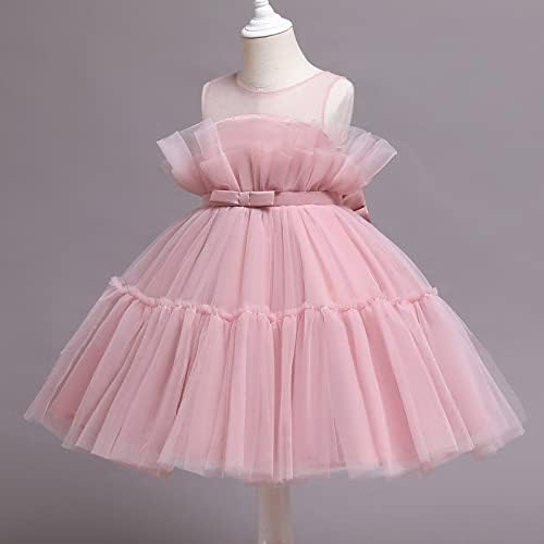 Girls Tracksuit Set Dress Kids Princess Toddler Costume Bow Patchwork Party
