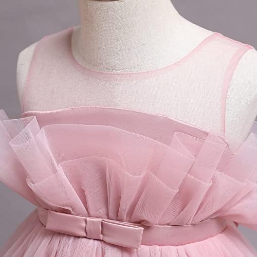 Girls Tracksuit Set Dress Kids Princess Toddler Costume Bow Patchwork Party
