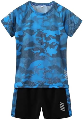 Boys Summer CamouFlage Clothing Set Comfort Style for 3-13 Years
