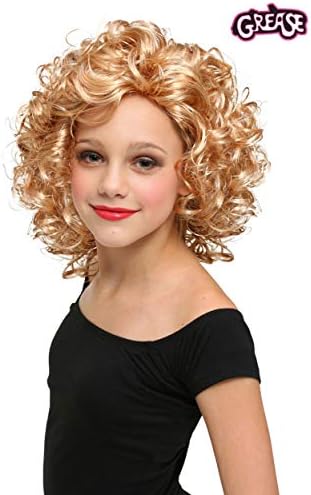 Greasy Girls Bad Sandy Wig Curly Golden Ringlets Costume Accessory
