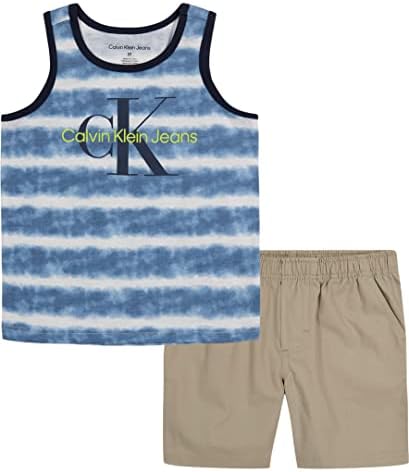 Calvin Klein Boys 2 Piece Tank Short Set 1