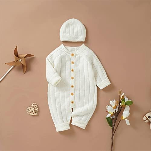 Winter Chic Striped Romper for Baby Girl