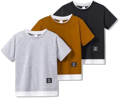 3-Piece Summer Solid T-Shirt Set