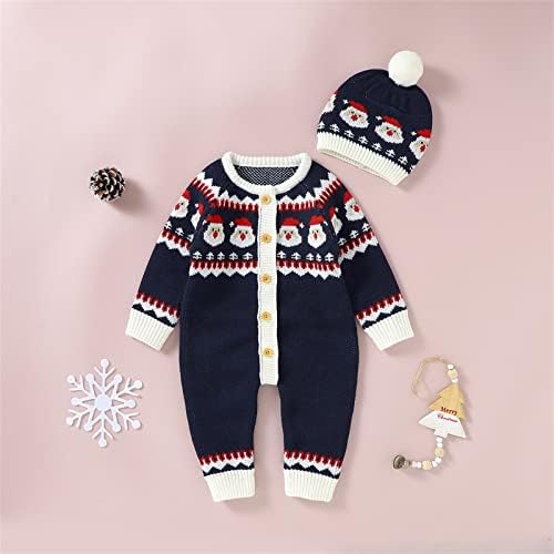 Christmas Knitted Sweater Romper for Baby