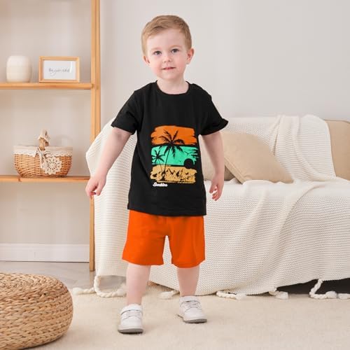 GOLLUNER Toddler Boy Summer 2PC Outfit Set