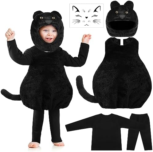 Jeyiour Halloween Toddler Cat Costume Set