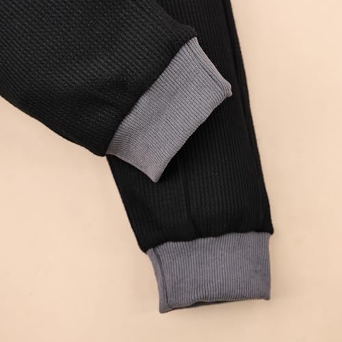 FOCICI Toddler Boys Long Sleeve Patchwork Sweatshirt Pullover 2-6 Years