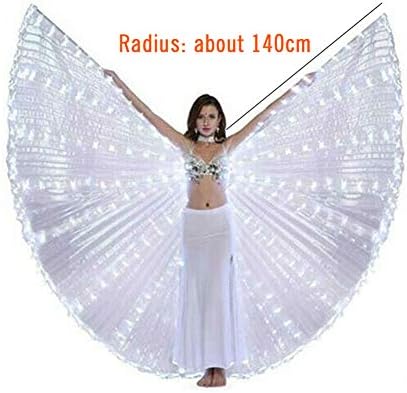 AH Glowing LED Belly Dance Wingits as a butterfly