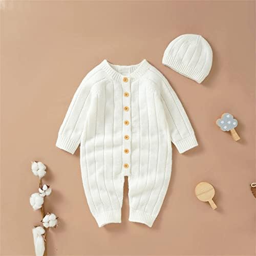 Winter Chic Striped Romper for Baby Girl