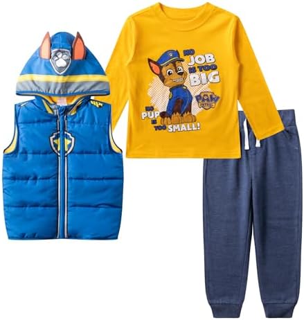 Max Paw Patrol Set for Toddler Boys Chase Pants Vest Tank Set