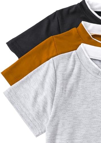3-Piece Summer Solid T-Shirt Set