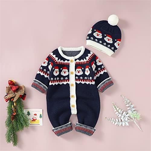 Christmas Knitted Sweater Romper for Baby