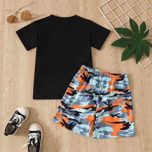 WMHNEI Coconut Tree Print Summer Set for Boys