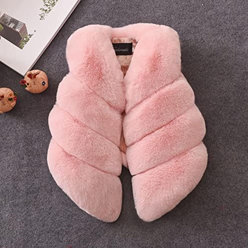 Sequins Style Faux-Fur Garland Jacket for Girls