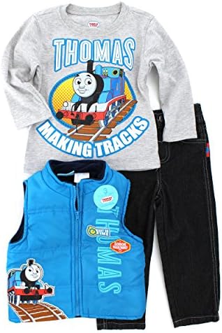 Thomas Friends Little Boys vest set 3pc Right on TIME