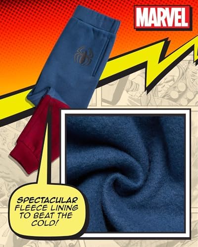 Marvel Boys 2-Piece Fleece Sweatsuit Set - Captain America Spider-Man Graphic