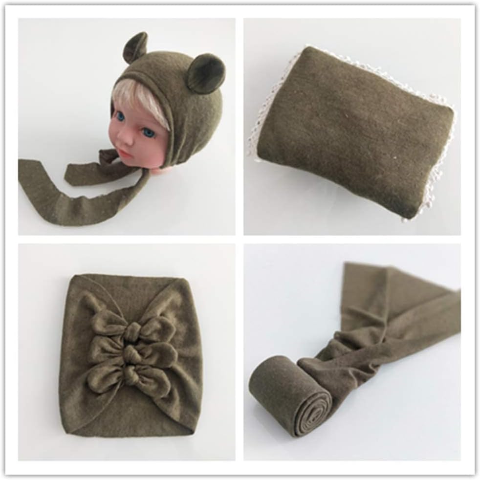Vemonllas Prop Set for Newborn Boys Girls poses like a pro