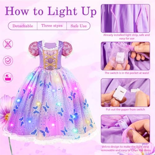 Light-Up Princess Dress for Toddler Girls