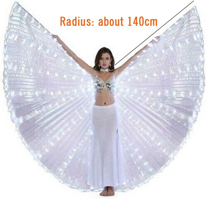 AH Glowing LED Belly Dance Wingits as a butterfly