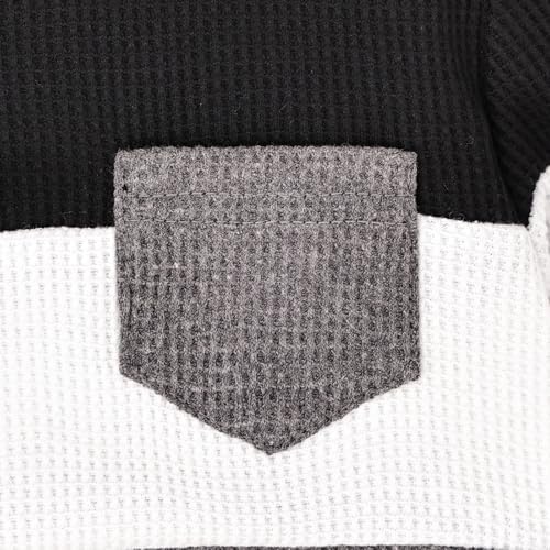 FOCICI Toddler Boys Long Sleeve Patchwork Sweatshirt Pullover 2-6 Years