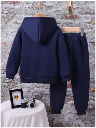 SOLY HUX Toddler Boys 2-Piece Set Alphabetical Graphic Long Sleeve Hoodie Sweatpants
