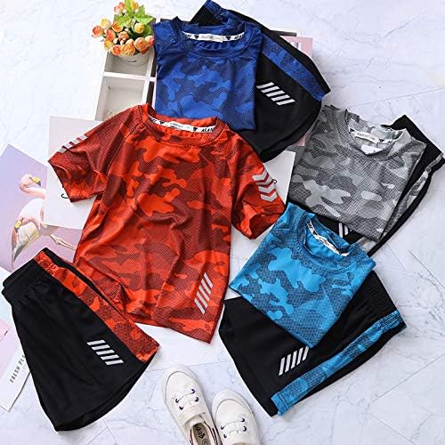 Boys Summer CamouFlage Clothing Set Comfort Style for 3-13 Years
