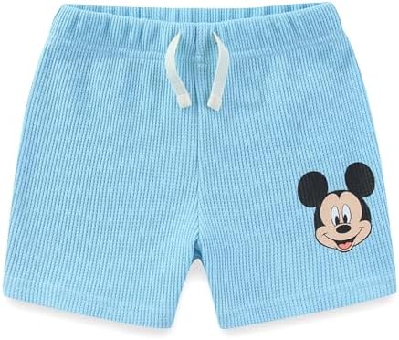Disney Mickey Mouse Waffle Knit Boys 2PIT Shorts Set