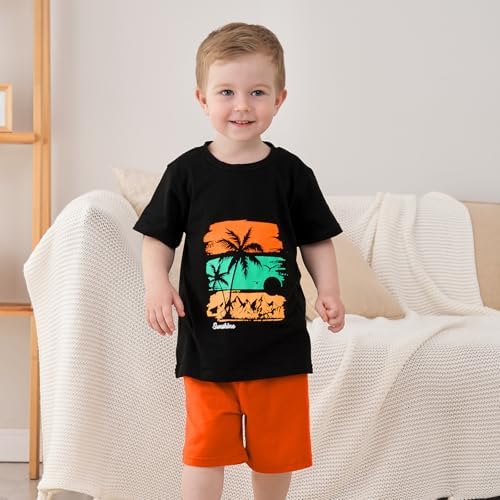 GOLLUNER Toddler Boy Summer 2PC Outfit Set