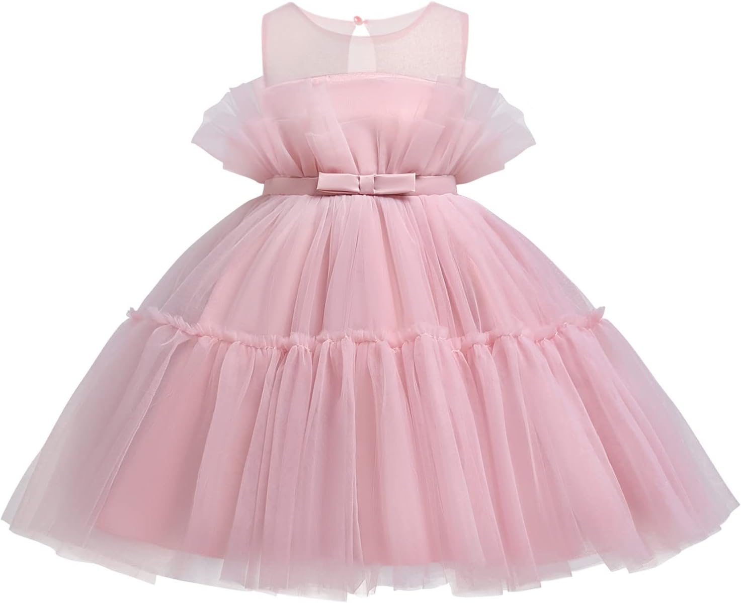 Girls Tracksuit Set Dress Kids Princess Toddler Costume Bow Patchwork Party