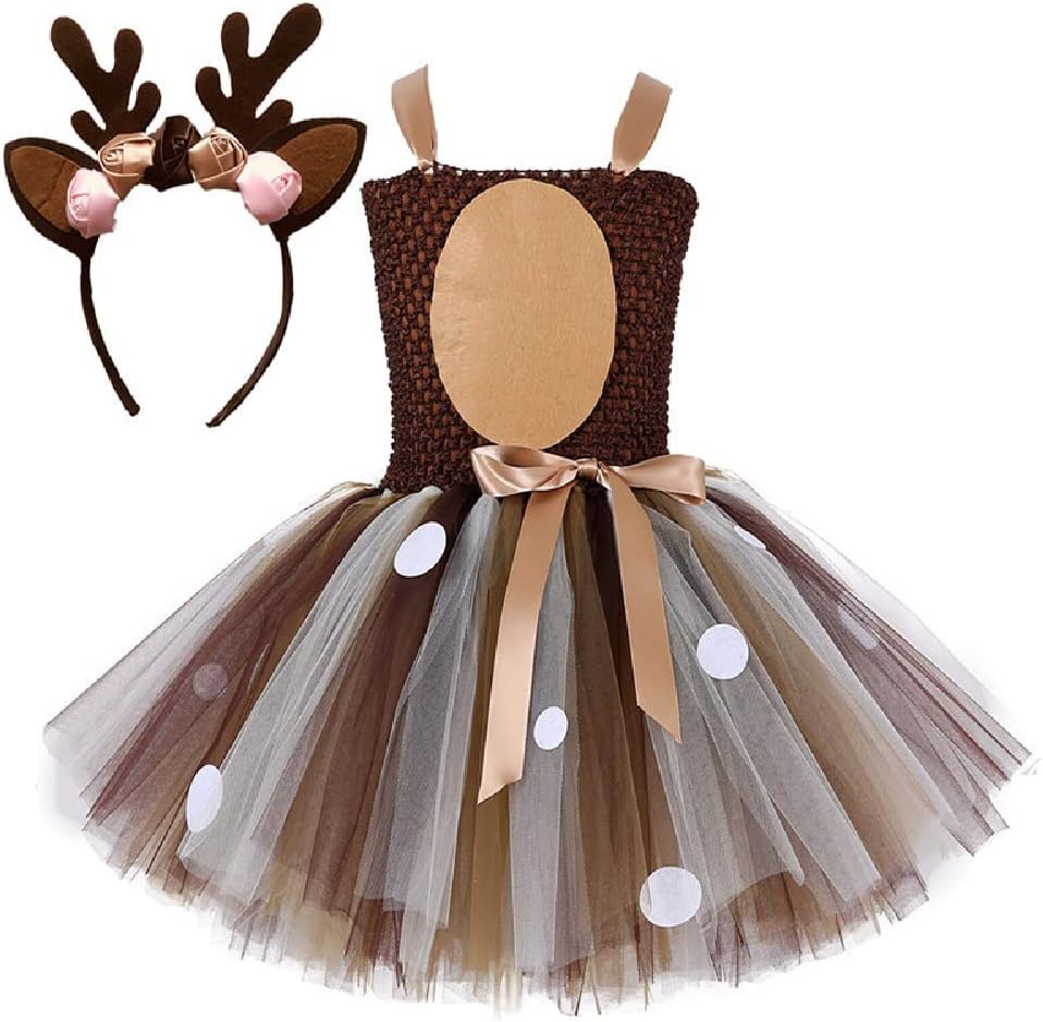Play Time Deers Cartesian Elk Antlers Dress Set