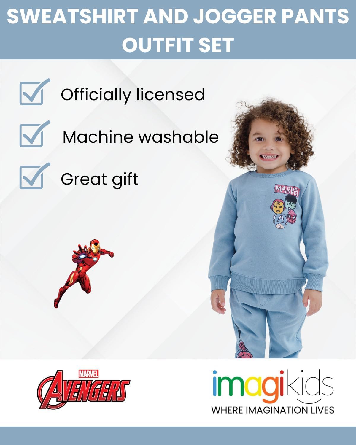 Cozy Fleece Marvel Avengers Set for Kids