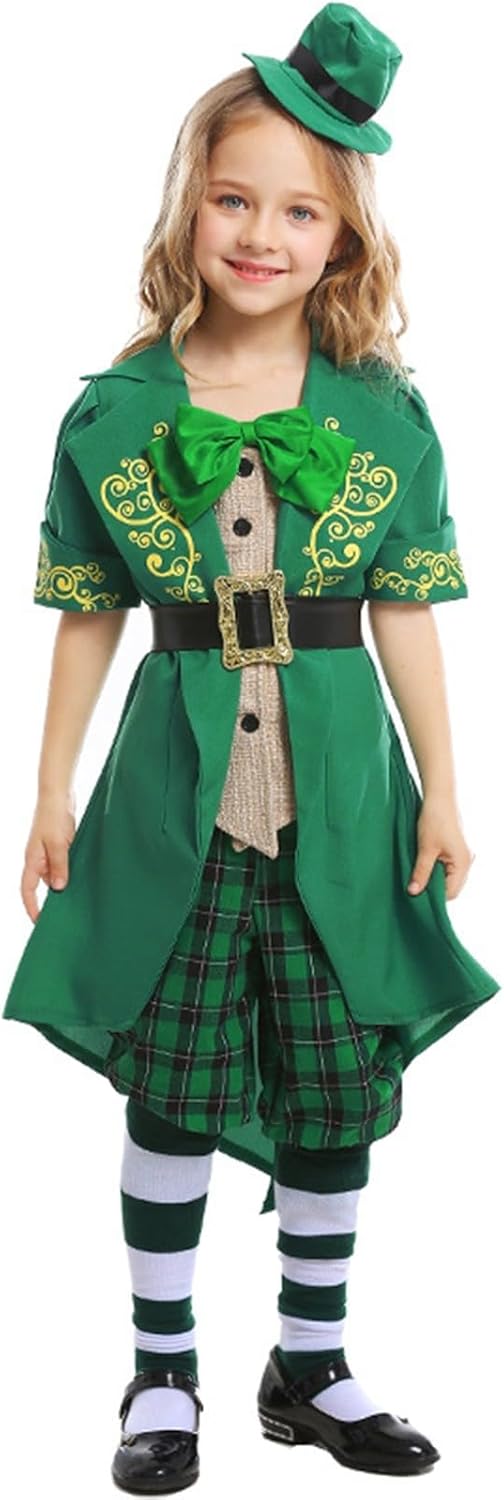 St Patricks Day Leprechaun Costume for Girls