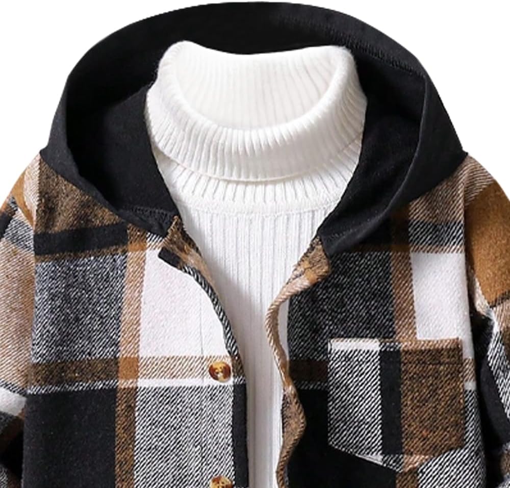 The Trendy Button Plaid Kids Outfit