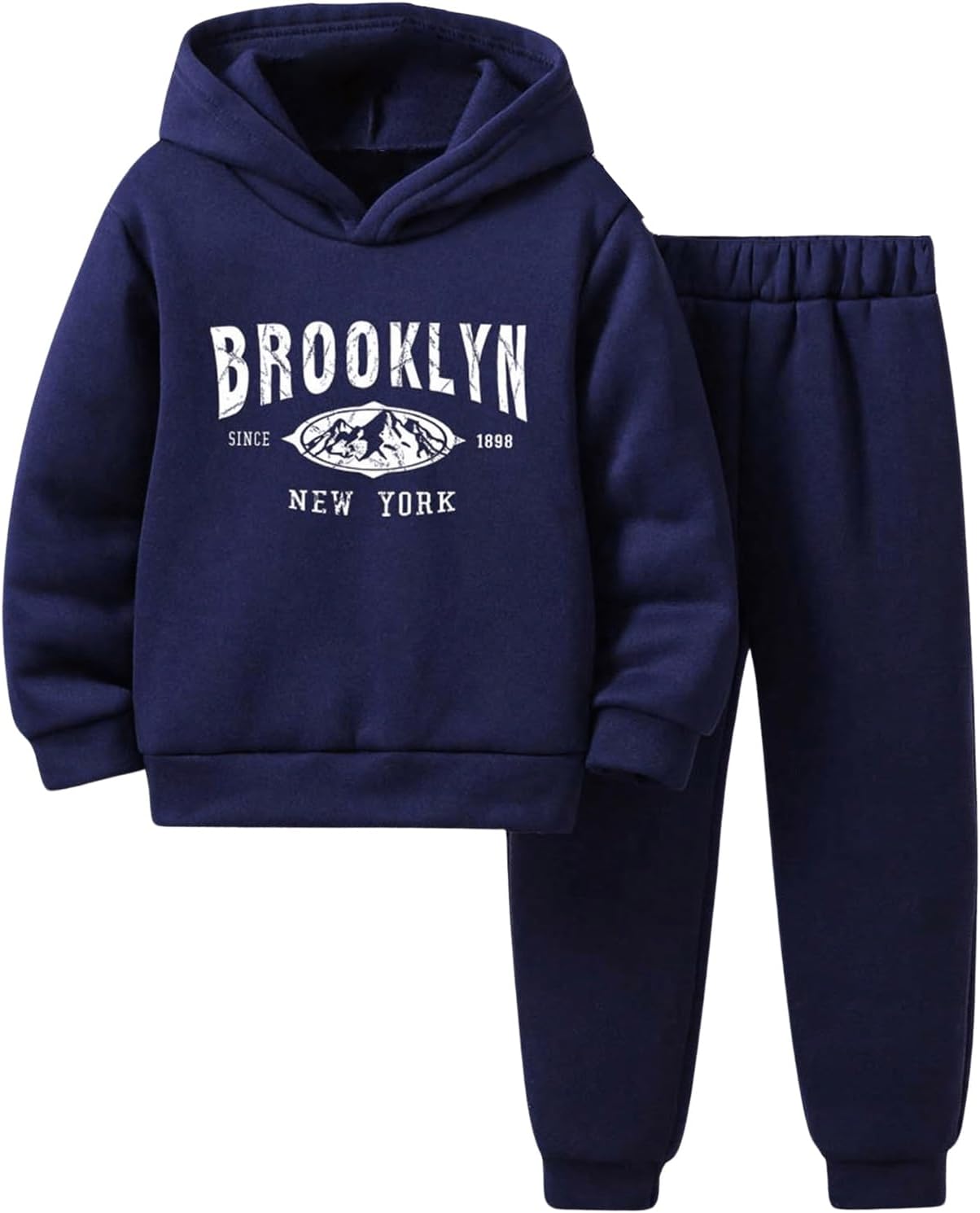 SOLY HUX Toddler Boys 2-Piece Set Alphabetical Graphic Long Sleeve Hoodie Sweatpants