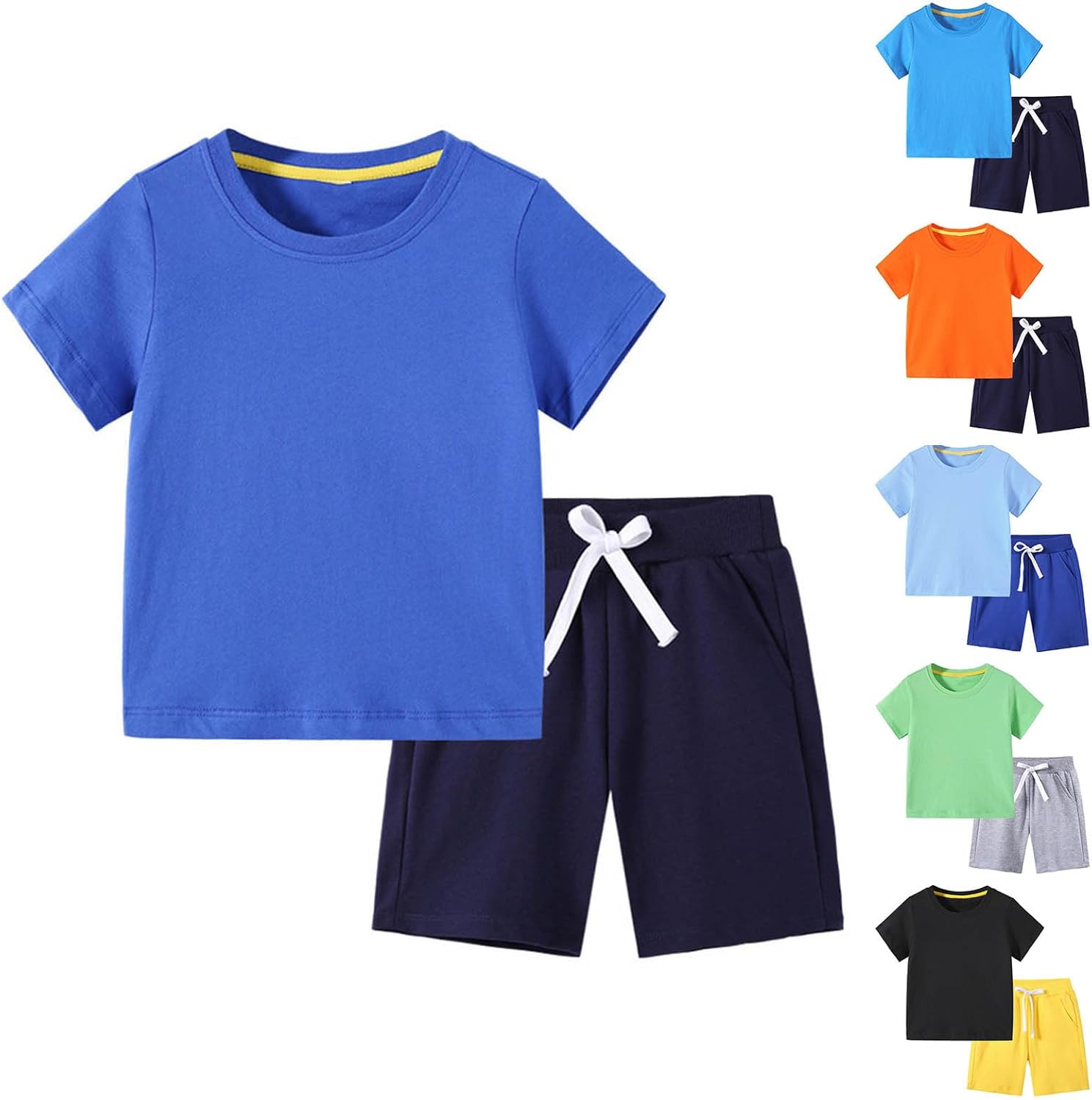 in a rowcomfortable cotton tracksuit for boys1-12 years summer adventure