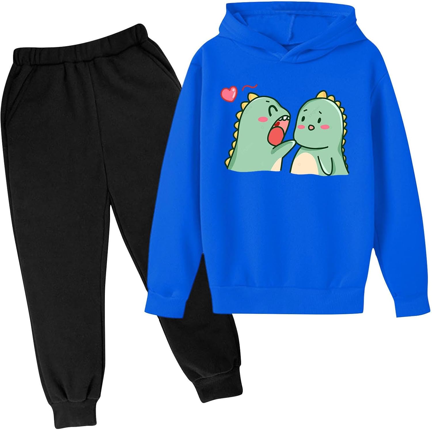 Generic Dinosaur Print Trousers Pants Activewear Set for Kids