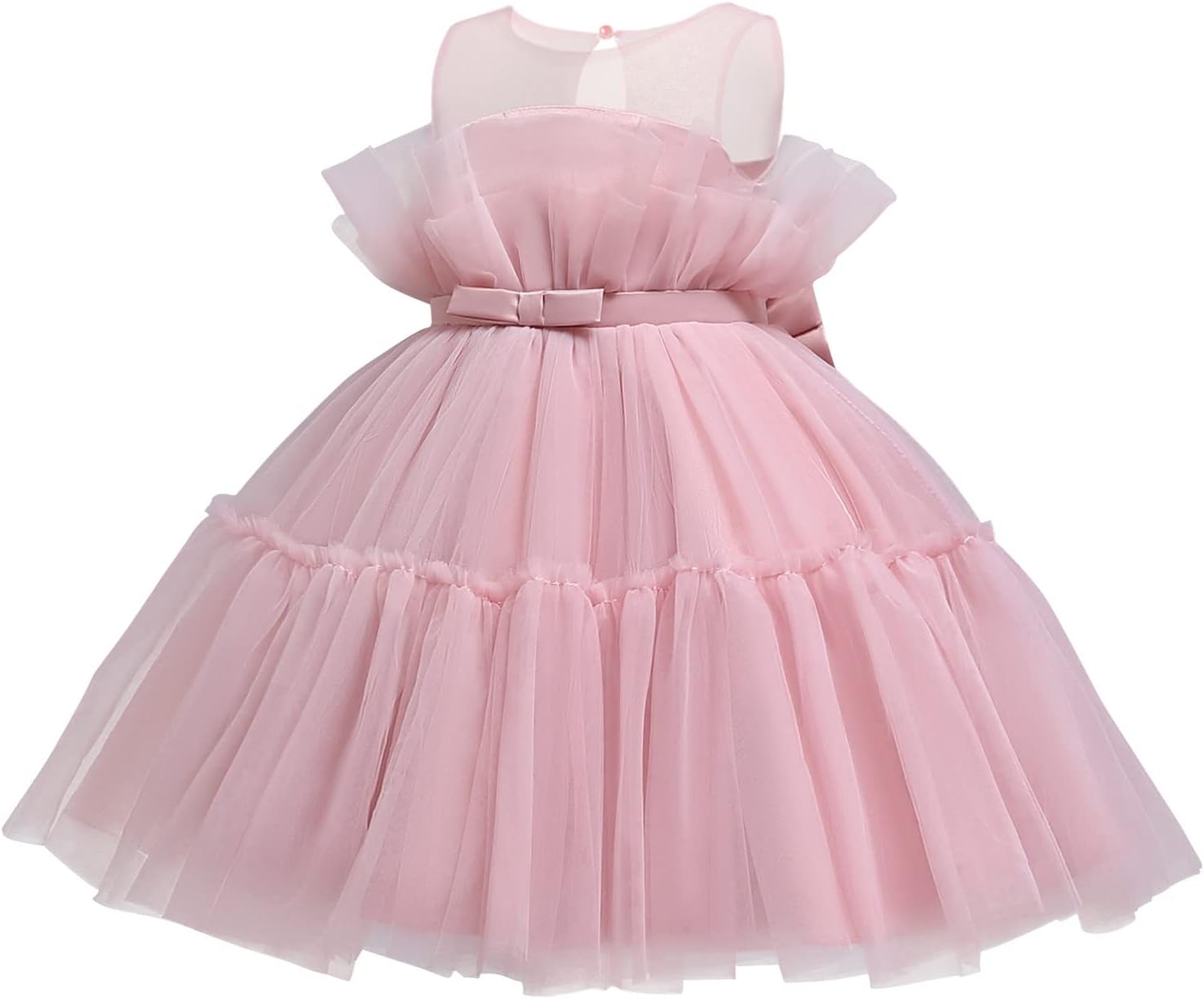 Girls Tracksuit Set Dress Kids Princess Toddler Costume Bow Patchwork Party