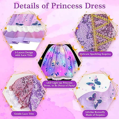 Light-Up Princess Dress for Toddler Girls