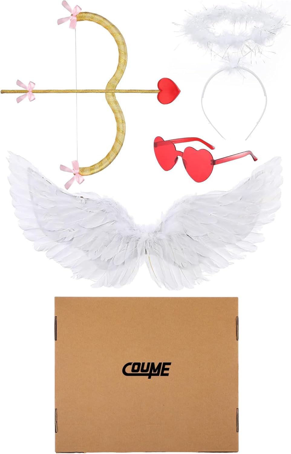 Coume Angel Cupid Costume Set for Kids 4-12 1