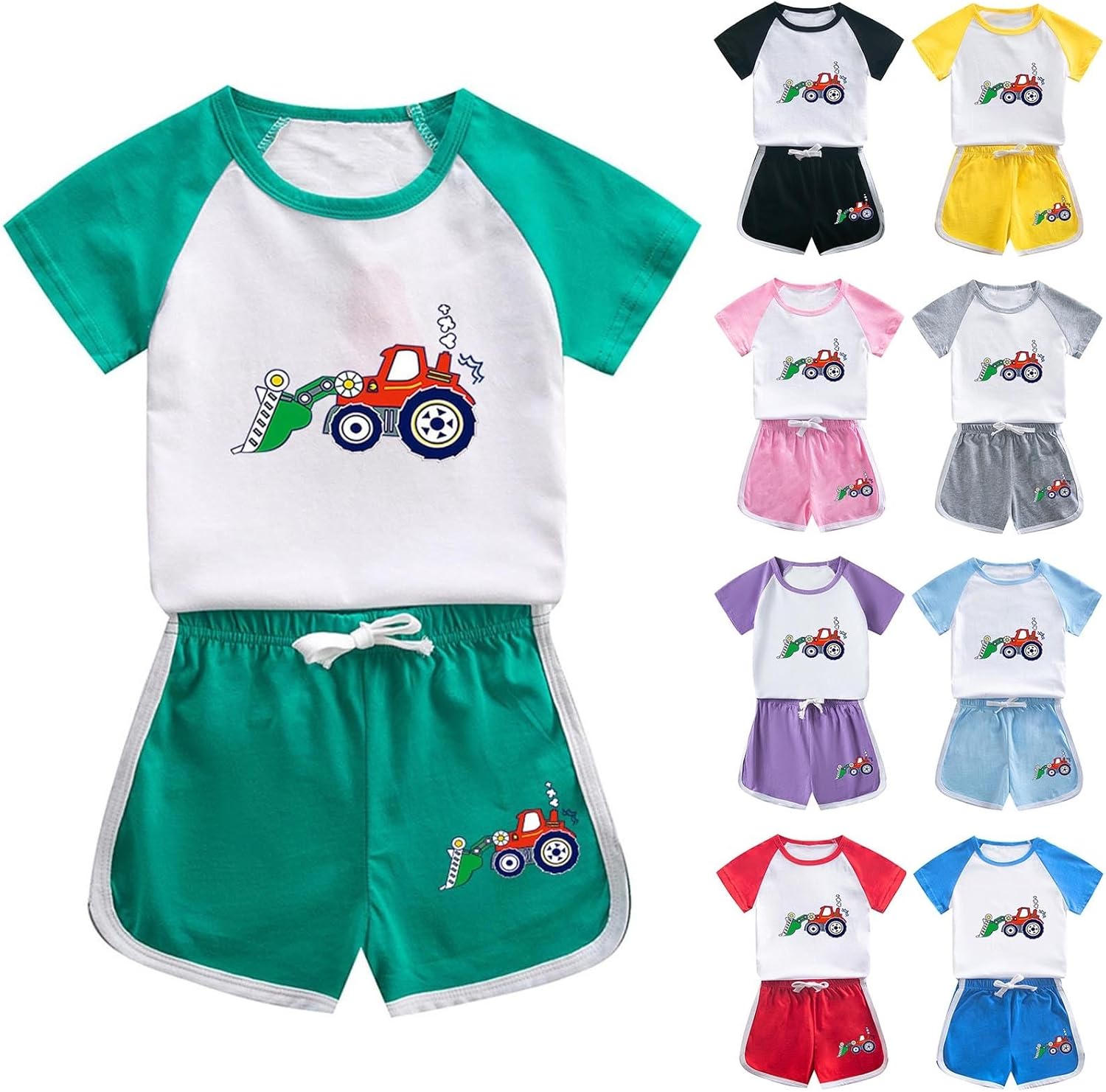 Track T-Shirts for Boys and Girls Cotton Set
