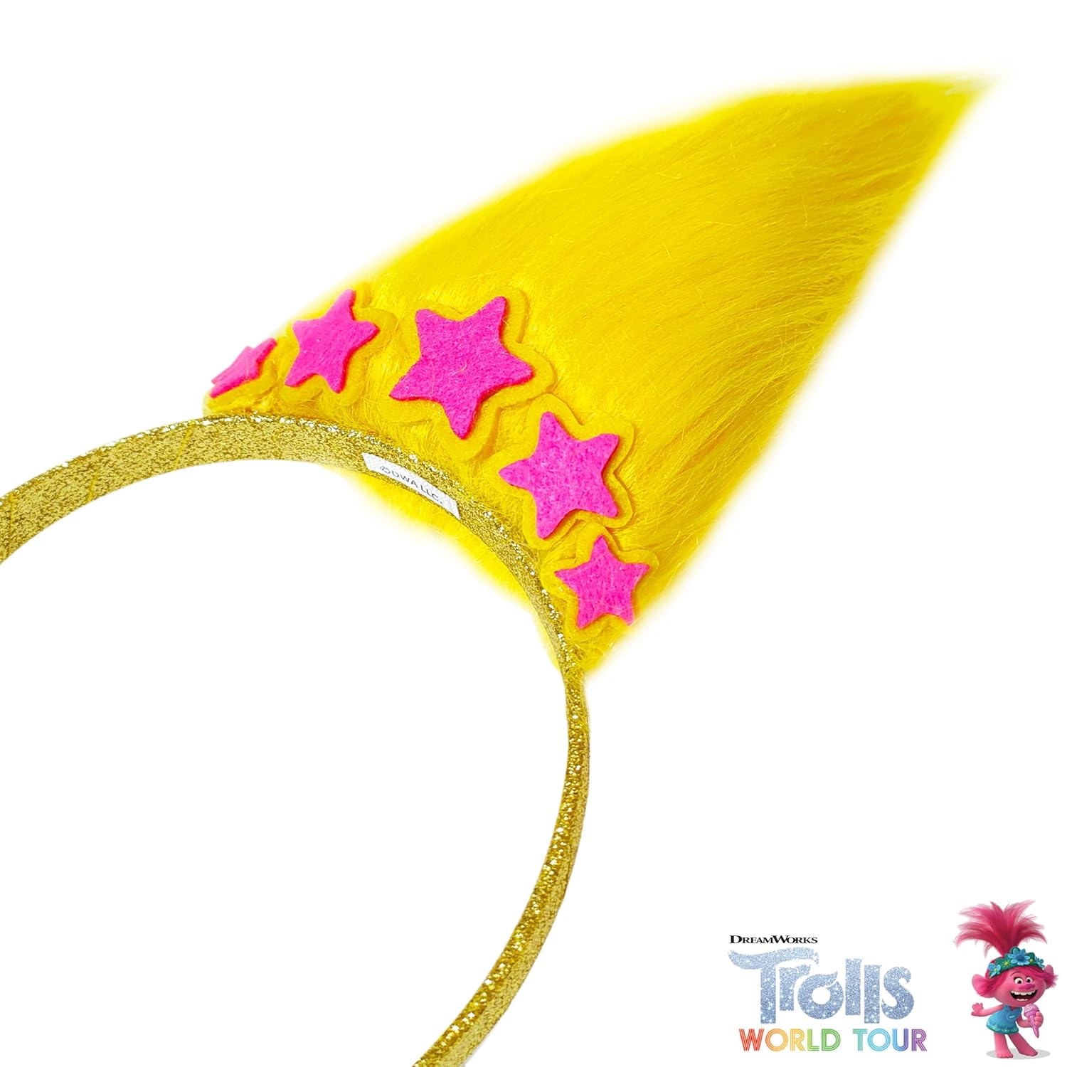 LUV HER Kids Trolls World Tour Headband with Wig for Girls