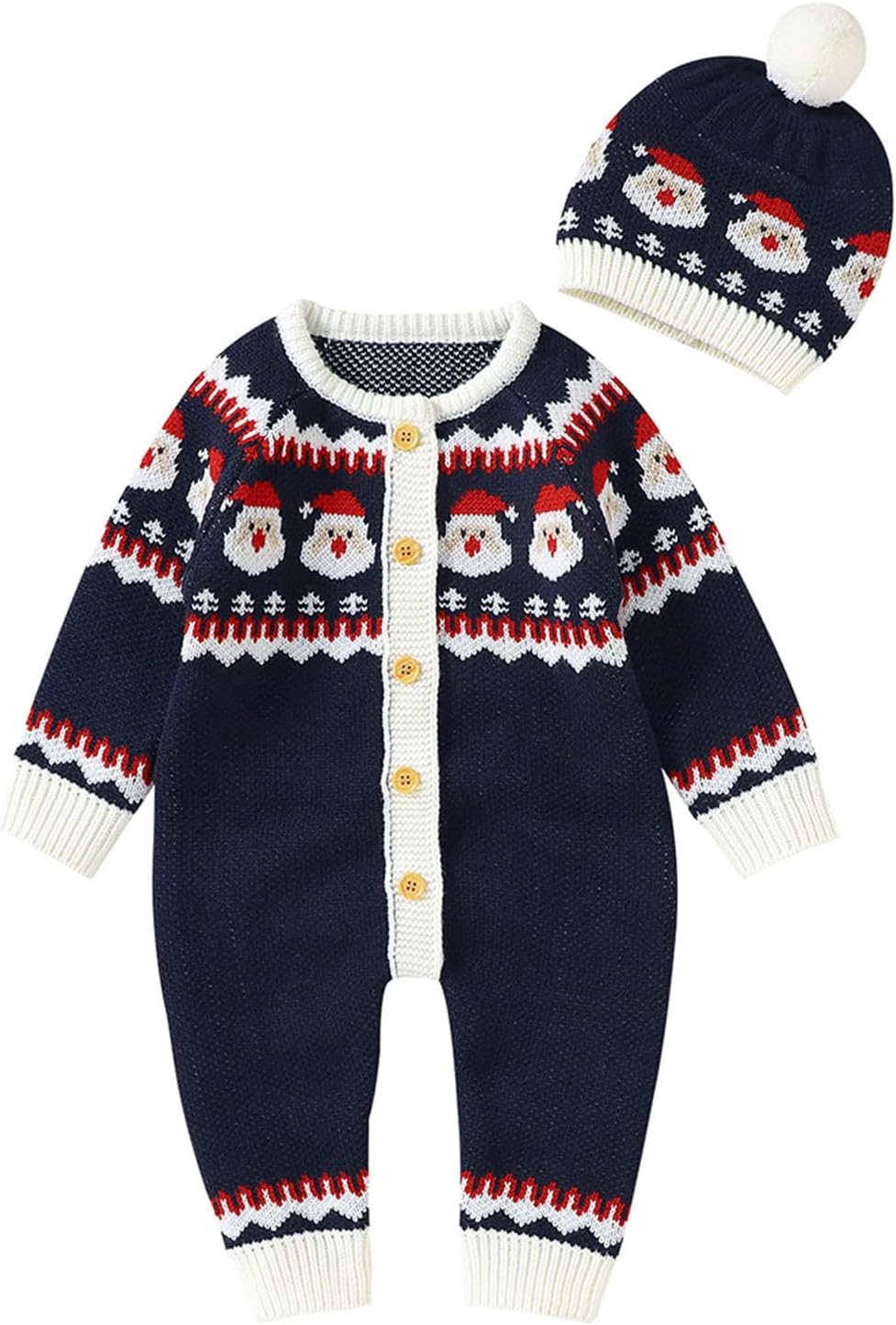 Christmas Knitted Sweater Romper for Baby
