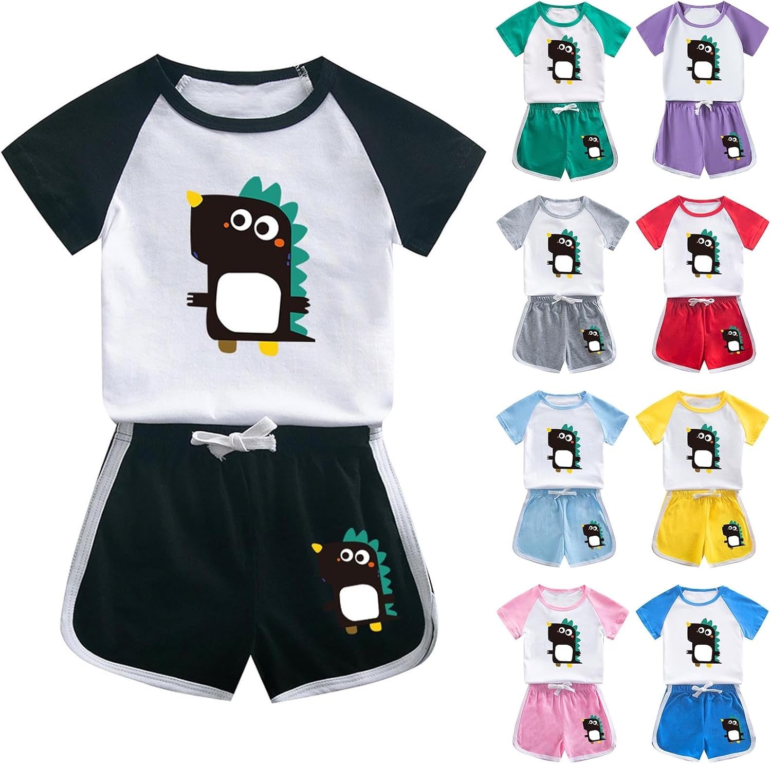 Generic Cute Dinosaur Tracksuit for Boys 1-12