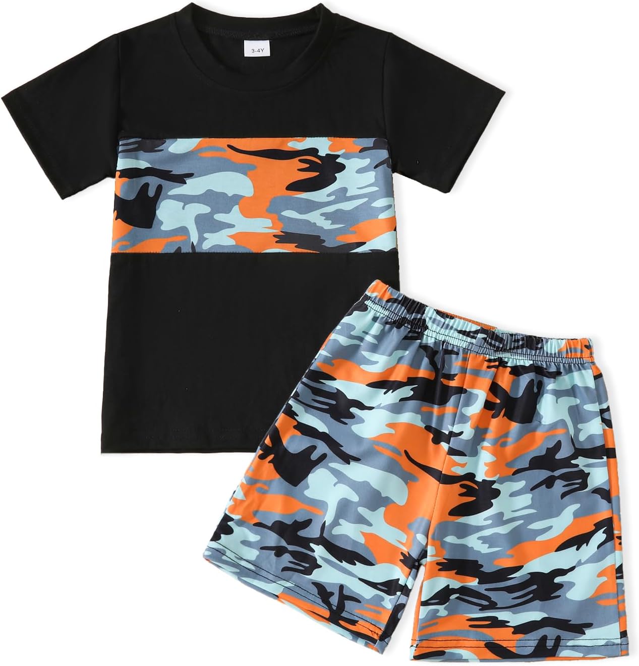 WMHNEI Coconut Tree Print Summer Set for Boys
