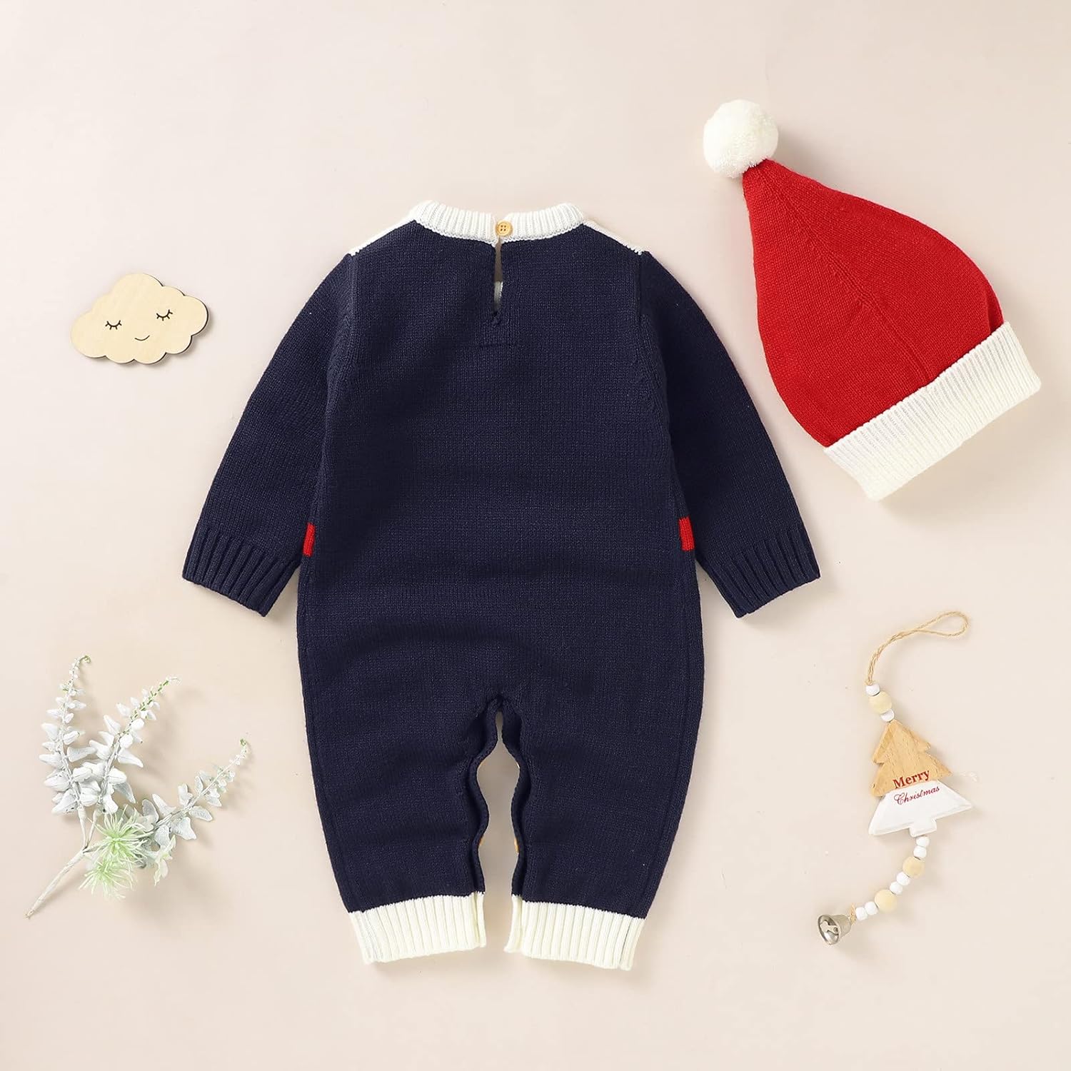 Stylish All-in-One Baby Christmas Romper