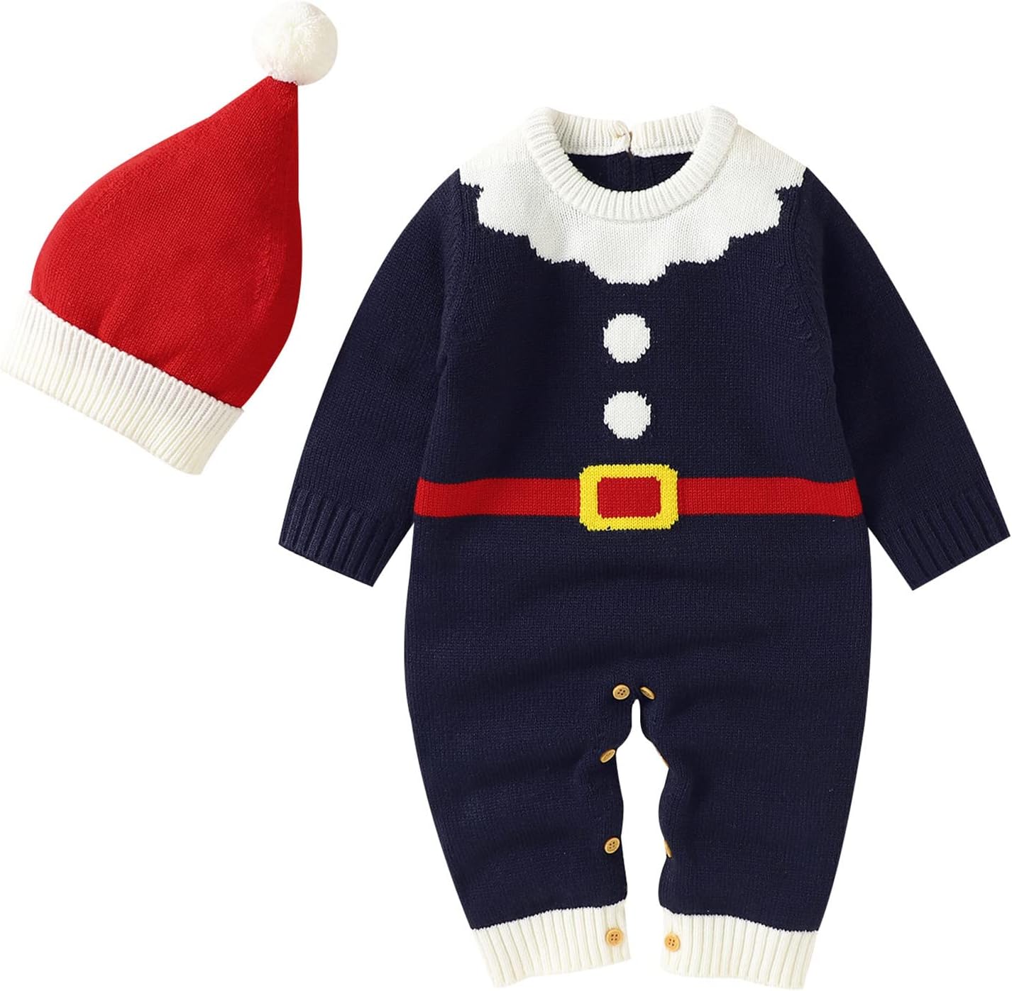 Stylish All-in-One Baby Christmas Romper